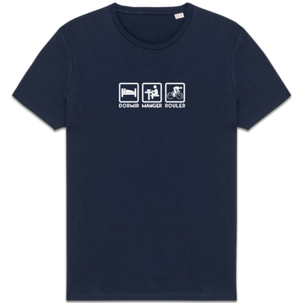 t-shirt lifestyle dormir manger rouler clair